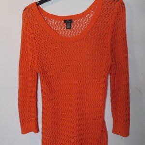 Rue 21 Bright Orange Knit Sweater Dress L/XL